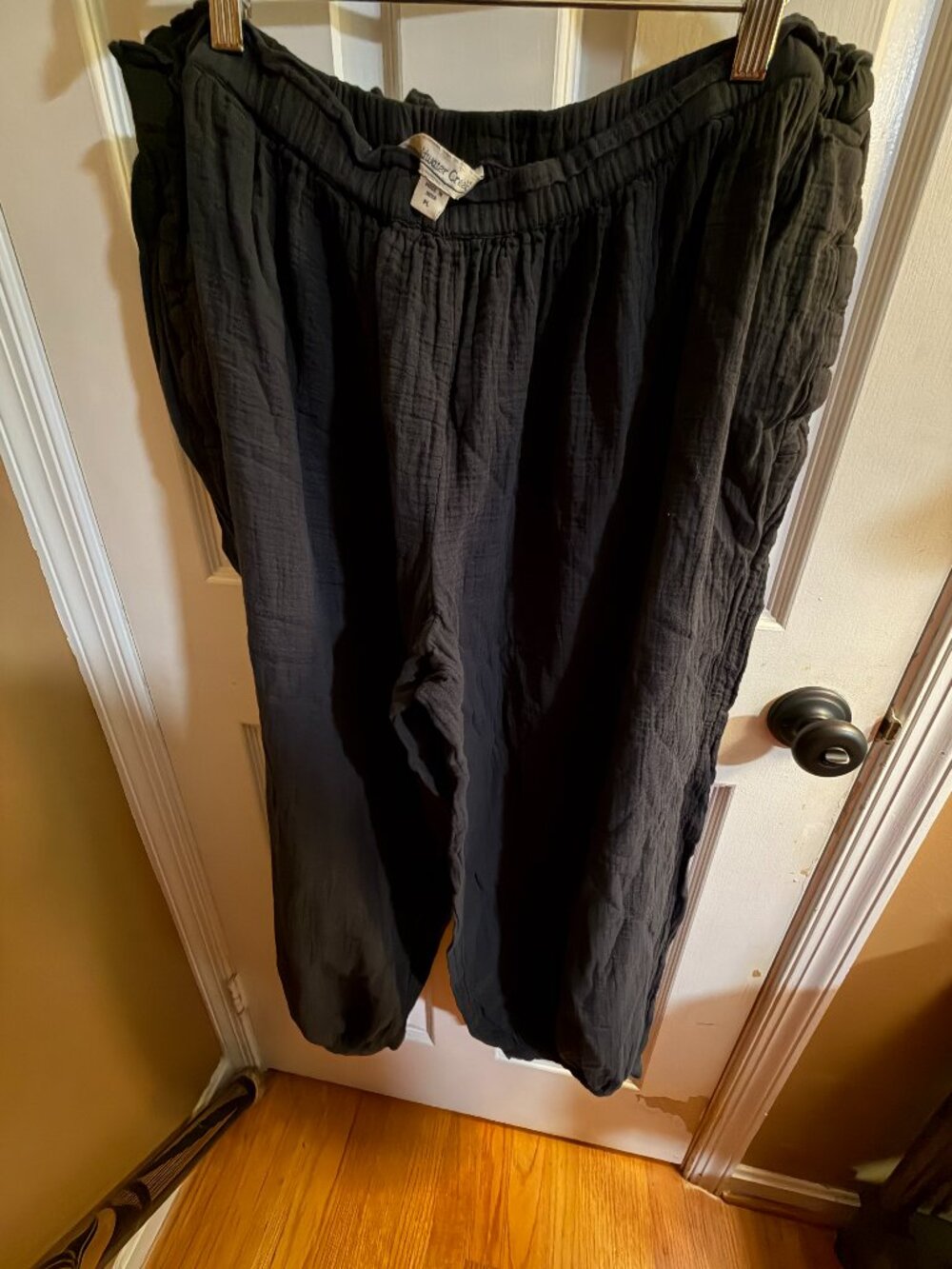 Coldwater Creek black lantern pants size petite L